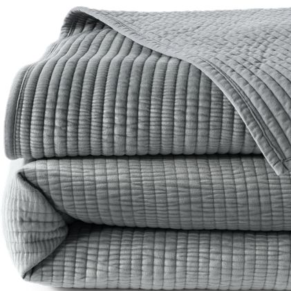 Textured Velvet Quilt and Sham - primary