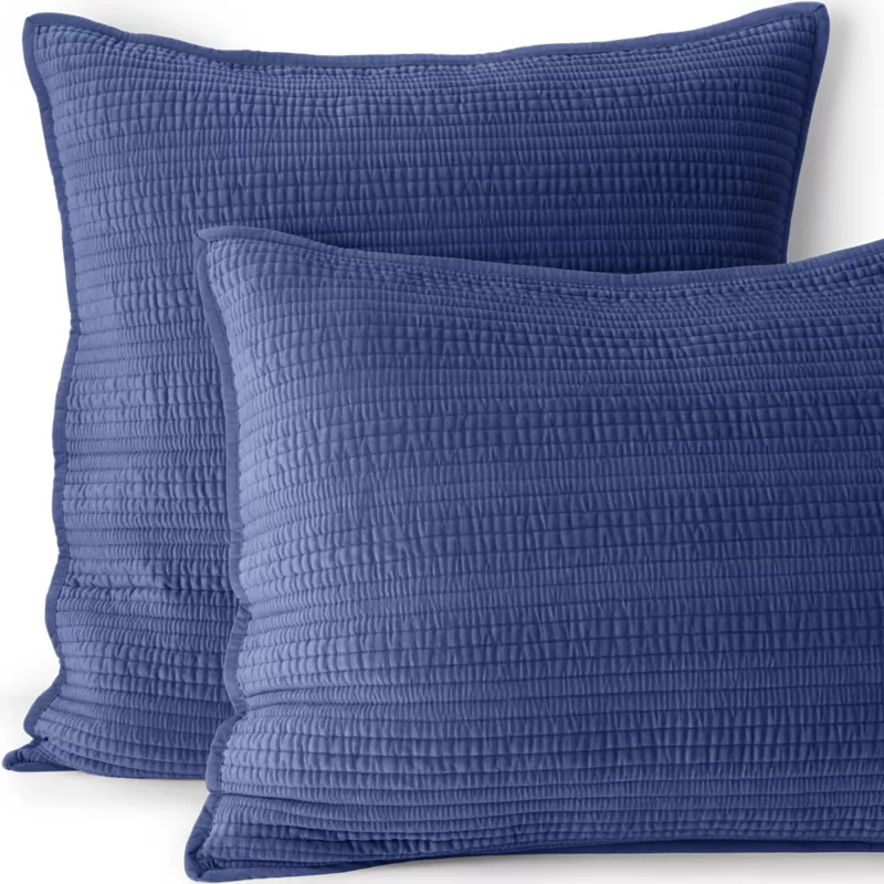 Textured Velvet Quilt Sham, Front