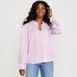 Women's Satin Popover Shirt, Front