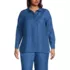 Women's Plus Size Twill TENCEL™ Fiber Popover Shirt, Front