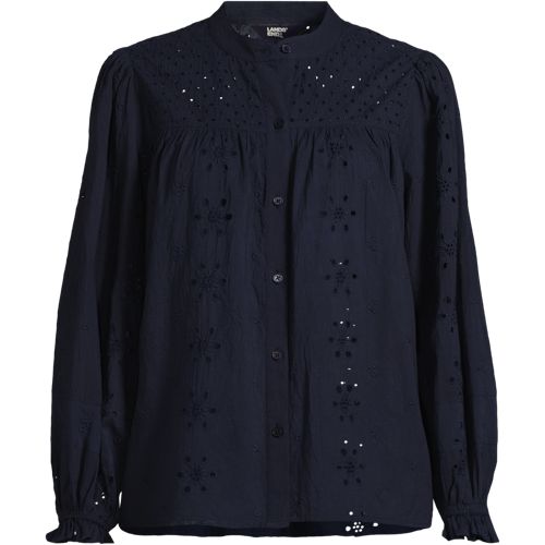 Women's Long Sleeve Cypress Eyelet Blouse - image 4
