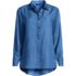 Women's Petite Twill TENCEL™ Fiber Popover Shirt, Front