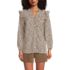 Women's Cotton Voille Ruffle Front Blouse, Front