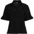 Women's Eyelet Ruffle Sleeve Blouse, Front