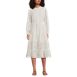 Women's Long Sleeve Button Front Cypress Eyelet Dress, Front