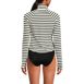 Women's Cooling Quarter Zip Long Sleeve Mock Neck UPF 50 Sun Protection Rash Guard, Back