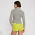 Women's Cooling Quarter Zip Long Sleeve Mock Neck UPF 50 Sun Protection Rash Guard, Back
