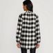 Women's Brushed Flannel Ruffle Split Neck Tunic, Back