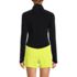 Women's Cooling Quarter Zip Long Sleeve Mock Neck UPF 50 Sun Protection Rash Guard, Back