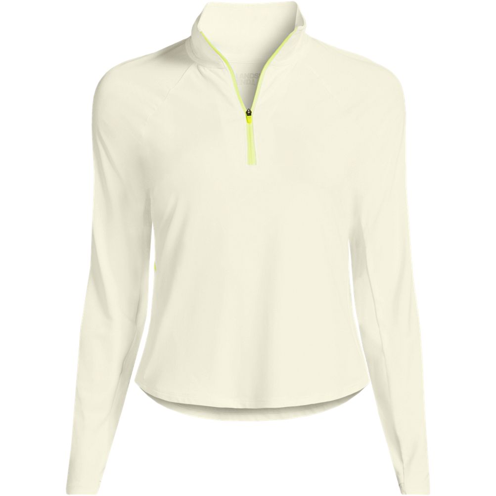 Women's Cooling Quarter Zip Long Sleeve Mock Neck UPF 50 Sun