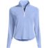 Women's Cooling Quarter Zip Long Sleeve Mock Neck UPF 50 Sun Protection Rash Guard, Back