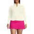 Women's Plus Size Cooling Quarter Zip Long Sleeve Mock Neck UPF 50 Sun Protection Rash Guard, alternative image