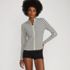 Women's Cooling Zip Front Long Sleeve Mock Neck UPF 50 Sun Protection Rash Guard, Front