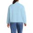 Women's Plus Size Half Zip Cozy Sherpa Fleece Pullover, Back
