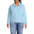 Women's Plus Size Half Zip Cozy Sherpa Fleece Pullover, Front