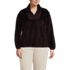 Women's Plus Size Half Zip Cozy Sherpa Fleece Pullover, Front
