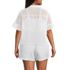 Women's Plus Size Eyelet Ruffle Sleeve Blouse, Back