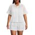Women's Plus Size Eyelet Ruffle Sleeve Blouse, Front
