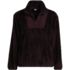 Women's Petite Half Zip Cozy Sherpa Fleece Pullover, Front