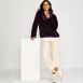 Women's Half Zip Cozy Sherpa Fleece Pullover, alternative image