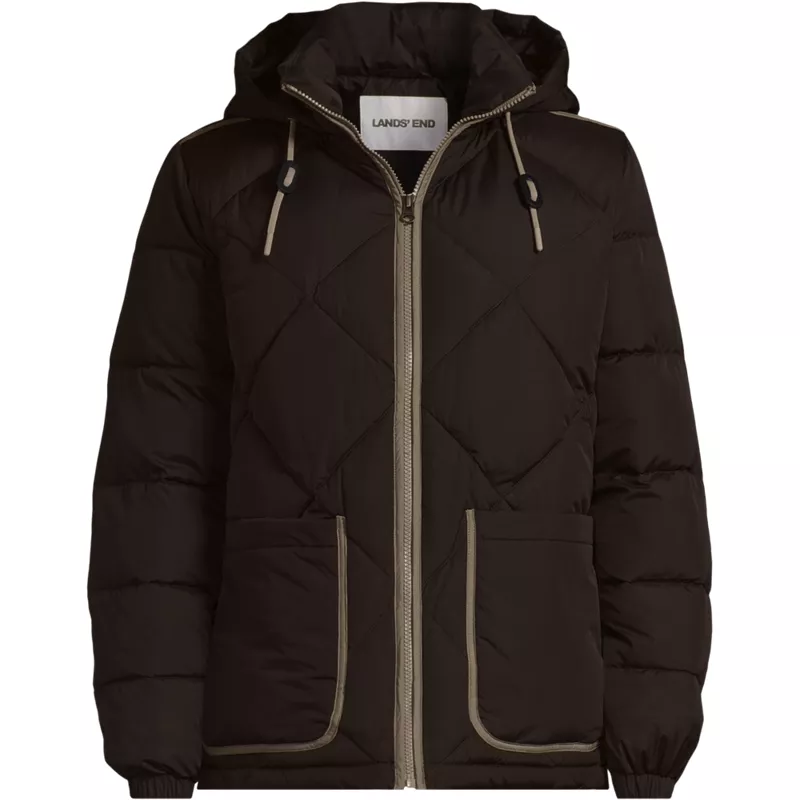 Women's Plus Size FeatherFree Insulated Diamond Quilted Jacket, Front