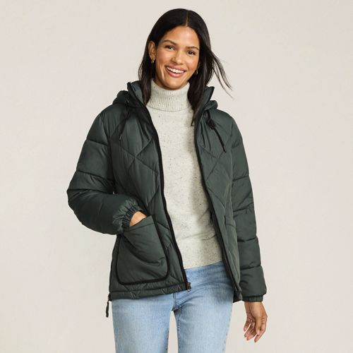 Women's FeatherFree Insulated Diamond Quilted Jacket | Lands' End