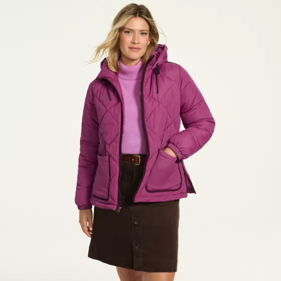 Women's Petite FeatherFree Insulated Diamond Quilted Jacket - primary