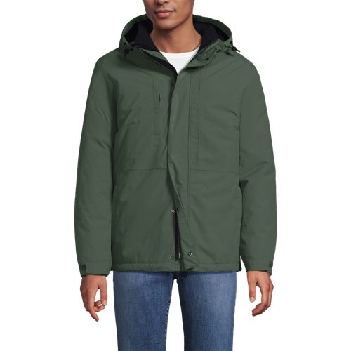 Lands' End Isolierte, Wasserdichte 3-in-1-jacke Squall, Herren, Größe:44-46 Regular, Grün, Polyester/nylon, By Lands' End 