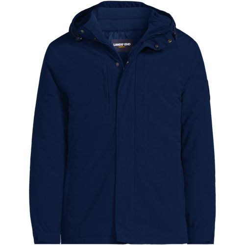  Lands' End Isolierte, Wasserdichte 3-in-1-jacke Squall, Herren, Größe:44-46 Regular, Blau, Polyester/nylon, By Lands' End 