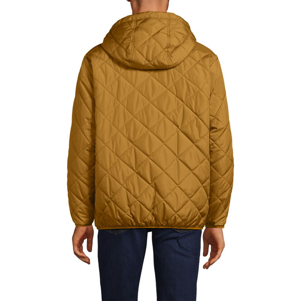 Men s FeatherFree Insulated Diamond Quilted Hoodie Jacket Lands End