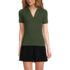 Women's Petite Wide Rib Polo Shirt, Front