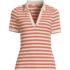 Women's Wide Rib Polo Shirt, Front