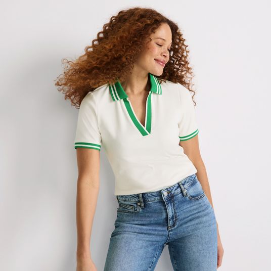 Women's Short Sleeve Polo Shirts | Lands' End