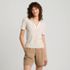 Women's Wide Rib Polo Shirt, Front