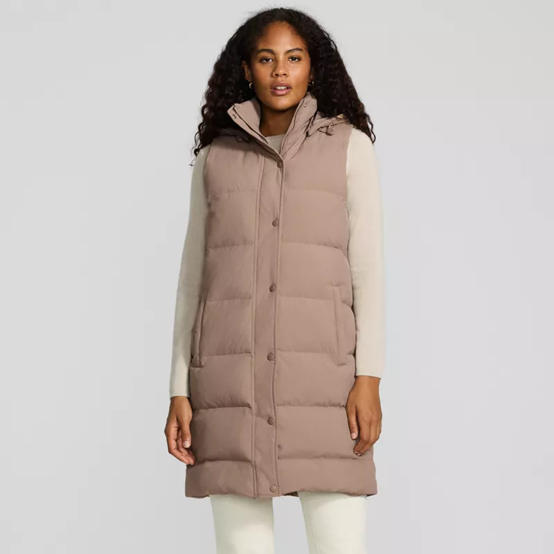 Women's Petite Max 600 Down Puffer Vest, Front