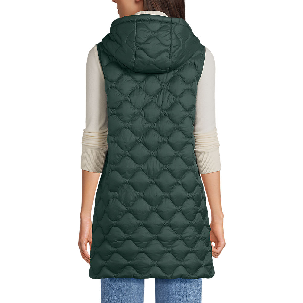Women's Wanderweight Packable Down Long Vest | Lands' End Women's Wanderweight Packable Down Long Vest | Lands' End