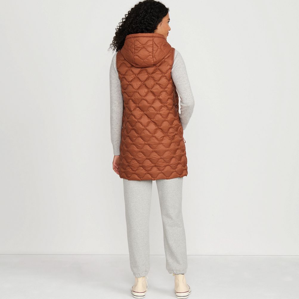 Lands end womens long vest clearance