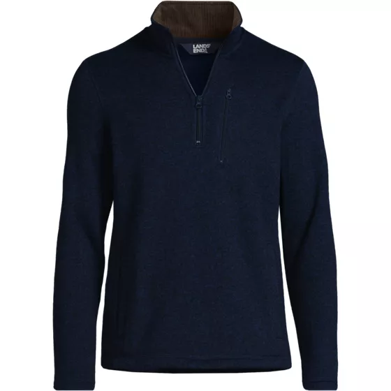 Men's Sweater Fleece Quarter Zip Pullover - primary