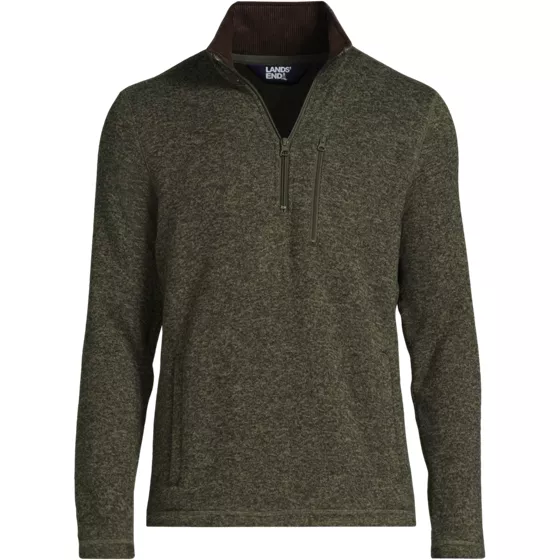 Men's Sweater Fleece Quarter Zip Pullover - primary
