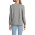 Women's Cotton Relaxed Long Sleeve Crew Neck, Back