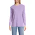 Women's Cotton Relaxed Long Sleeve Crew Neck, Front