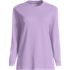 Women's Cotton Relaxed Long Sleeve Crew Neck, Front