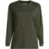 Women's Cotton Relaxed Long Sleeve Crew Neck, Front