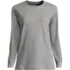 Women's Cotton Relaxed Long Sleeve Crew Neck, Front