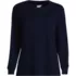Women's Cotton Relaxed Long Sleeve Crew Neck, Front