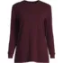 Women's Cotton Relaxed Long Sleeve Crew Neck, Front