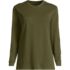 Women's Plus Size Cotton Relaxed Long Sleeve Crew Neck, Front
