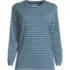 Women's Cotton Relaxed Long Sleeve Crew Neck, Front