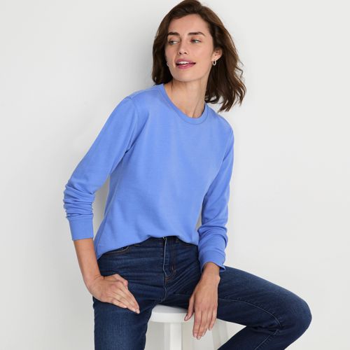 Lands end womens sweatshirt tunic sale