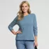 Women's Cotton Relaxed Long Sleeve Crew Neck, alternative image